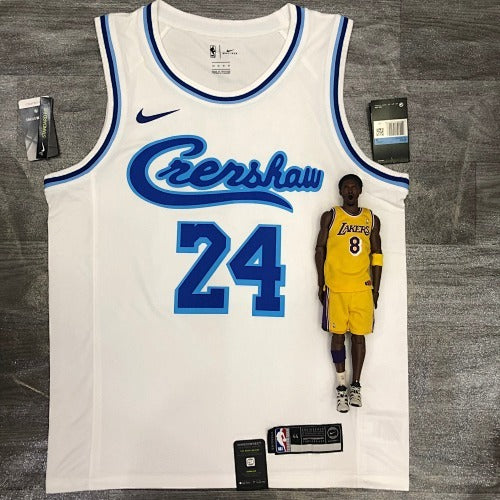 Lakers Latin Retro Singer Joint Edition White No. 24 Kobe Bryant