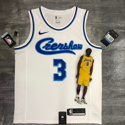 Lakers Latin Retro Singer Joint Edition-White No. 3 Davis