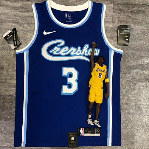 Lakers Latin retro singer joint version blue No. 3 Davis