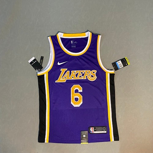 Lakers Purple (Nike, Jordan) No. 6 James