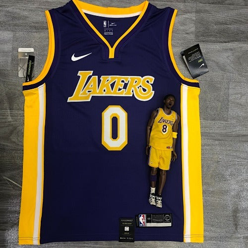 Lakers Purple V Neck No. 0 Kuzma