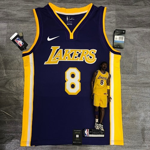 Lakers Purple V Neck No. 8 Kobe Bryant