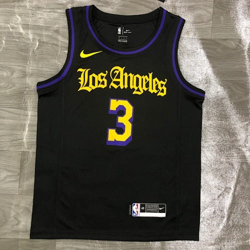 Lakers Round Collar Black Latin No. 3 Davis