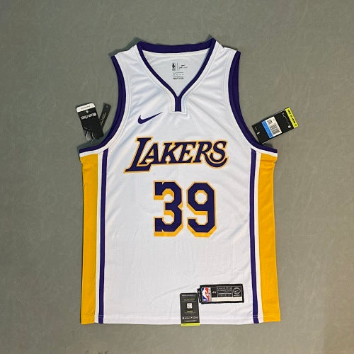 Lakers White V Neck No. 39 Howard