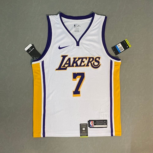 Lakers White V Neck No. 7 Anthony