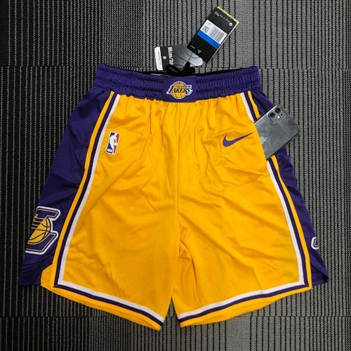 lakers yellow shorts