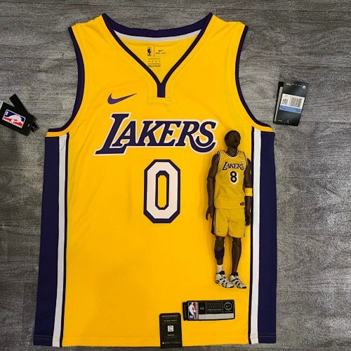 Lakers Yellow V-Neck No. 0 Nick Young