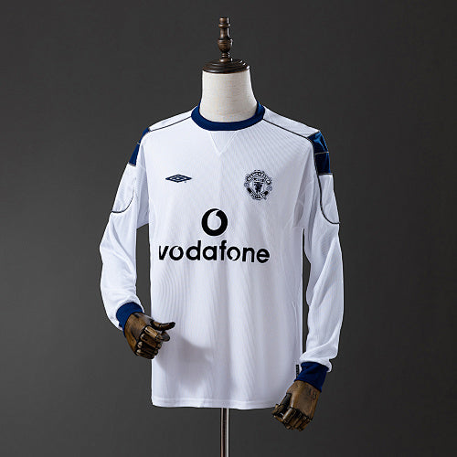 M-U 00/01 Away Long Sleeve Retro Jersey