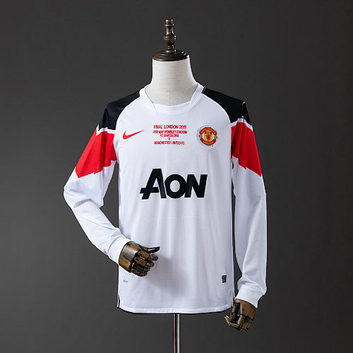 M-U 10/11 Away Long Sleeve Retro Jersey