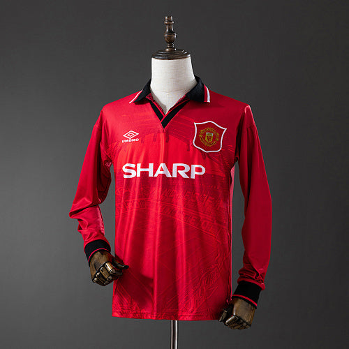 M-U 1994/96 Home Long Sleeve Retro Jersey