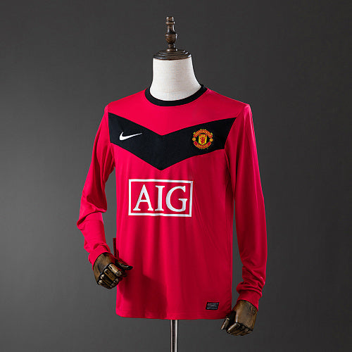 M-U 2010 Home Long Sleeve Retro Jersey