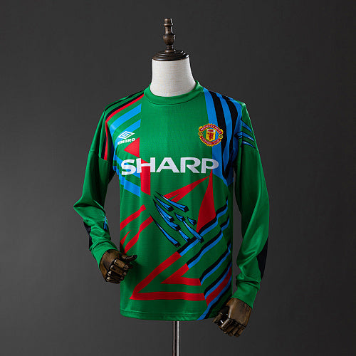 M-U 92/94 Goalkeeper Long Sleeve Retro Jersey