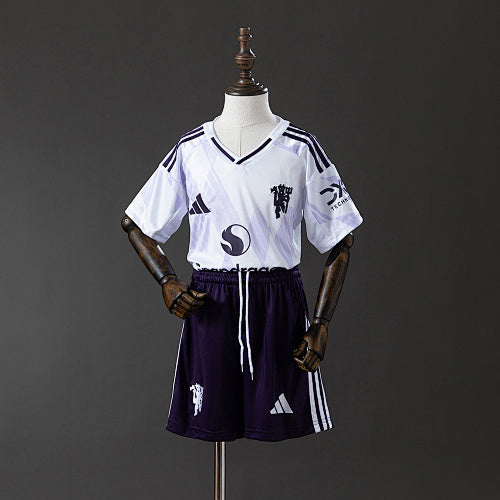Manchester-United-25/26-Away-kids-kit-Jersey-SIZE-16-28