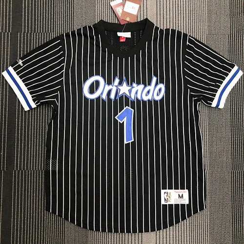 Mitchellness Magic Black No. 1 Tracy McGrady Retro Mesh Short Sleeve