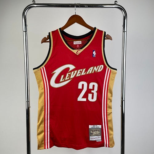 MN hot-pressed retro jersey: SW Cavaliers 03/04 season red No. 23 James