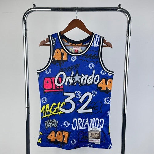 MN hot-pressed retro jersey: SW Magic 94/95 season graffiti No. 32 O'Neal