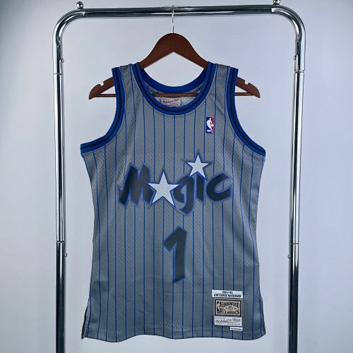 MN hot-pressed retro jersey: SW Magic 94/95 season gray No. 1 Hardaway