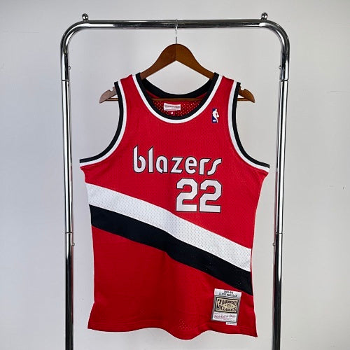 MN hot-pressed retro jersey: SW Trail Blazers 83/94 season No. 22 Dredk