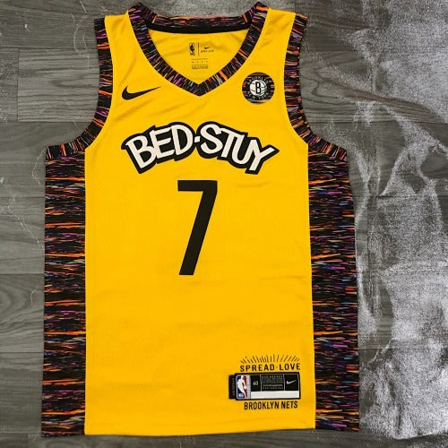 Nets Commemorative Edition Yellow Camouflage No. 7 Durant