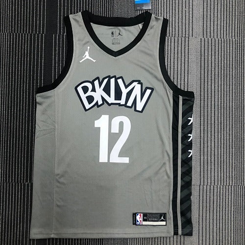 Nets Flyers Gray No. 12 Harris