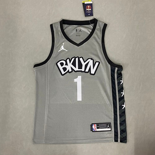 Nets Gray Jordan Limited Edition No. 1 Bridges