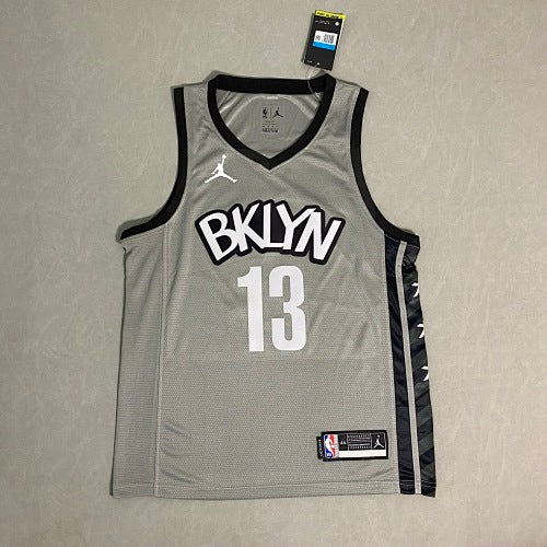 Nets Gray Jordan Limited Edition No. 13 Harden