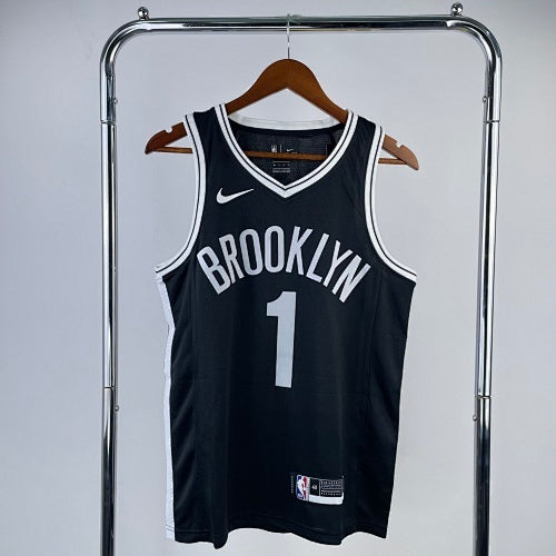 Nets V Neck Black No. 1 Bridges
