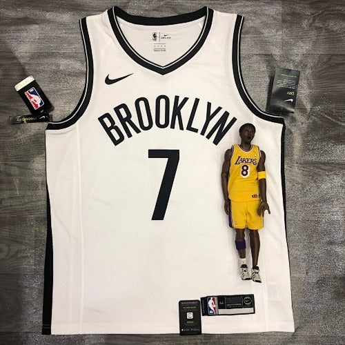 Nets V Neck White No. 7 Durant