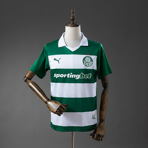 Palmeiras 25/26 Special Edition - White and Green Striped Jersey