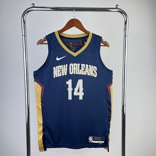 Pelicans 2023 Navy Blue No. 14 Ingram