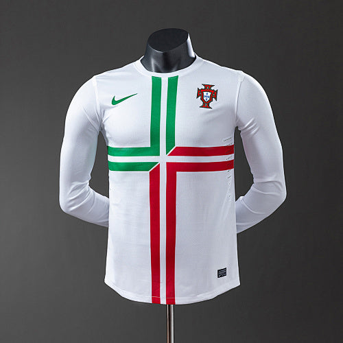 Portugal 2012 Away Long Sleeve Player Version Retro Jersey