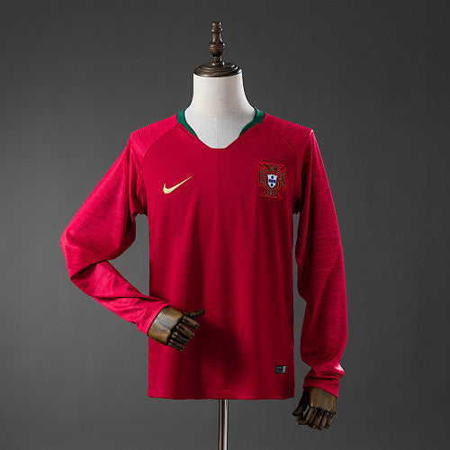 Portugal 2018 Home Long-Sleeved Retro Jersey