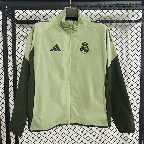 R26 season Real Madrid grass green training windbreaker