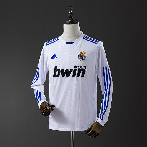 Real Madrid 10/11 Home Long Sleeve Player Version Retro Jersey