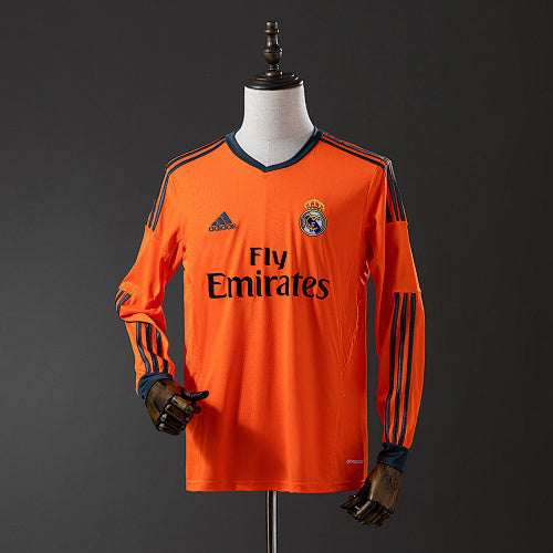 Real Madrid 13/14 Second Away Long Sleeve Retro Jersey