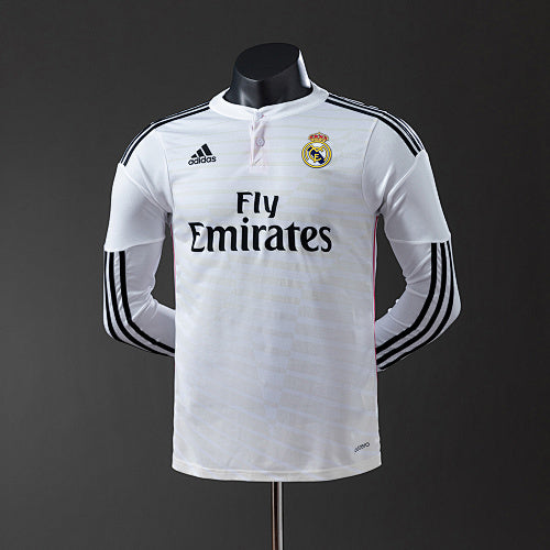 Real Madrid 14/15 Home Long Sleeve Player Version Retro Jersey
