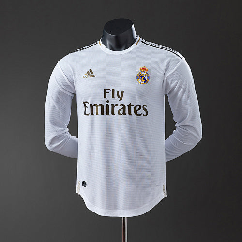 Real Madrid 19/20 Home Long Sleeve Player Version Retro Jersey