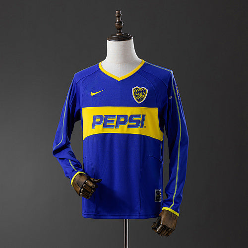 Retro Long Sleeve Boca Juniors 03/04 home