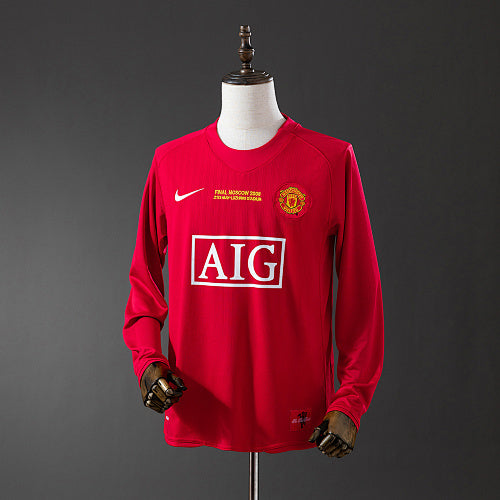 Retro long sleeve M-U 07/08 Champions League version home