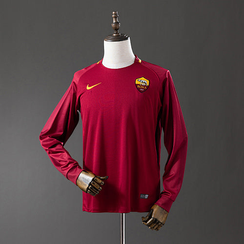 Retro Long Sleeve Roma 17/18 Home