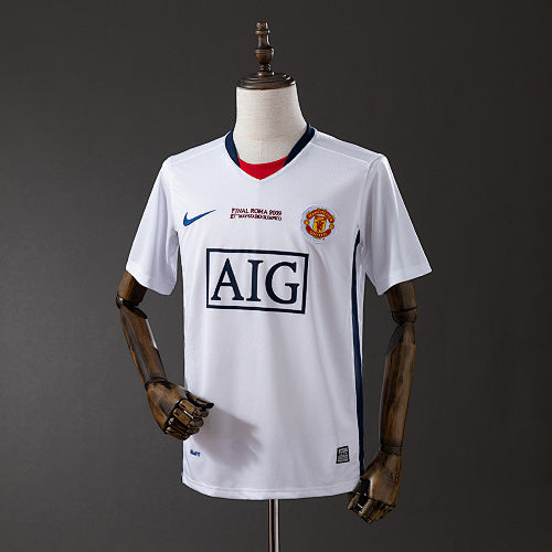 Retro Manchester United 08/09 Champions League away white