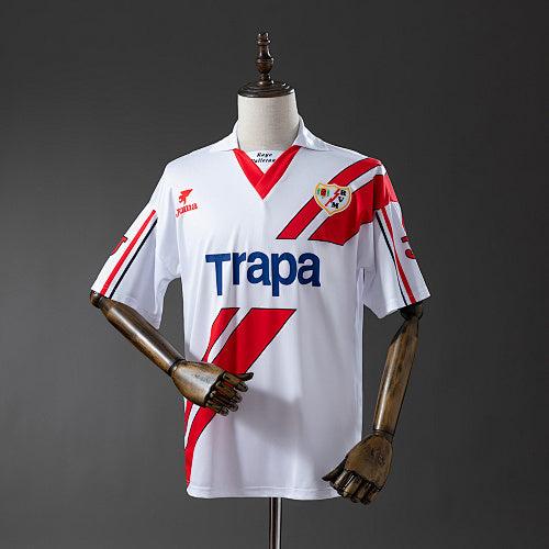 97/98 Home Retro Rayo Vallecano Jersey | Sports Fusion – Sports Fusion ...