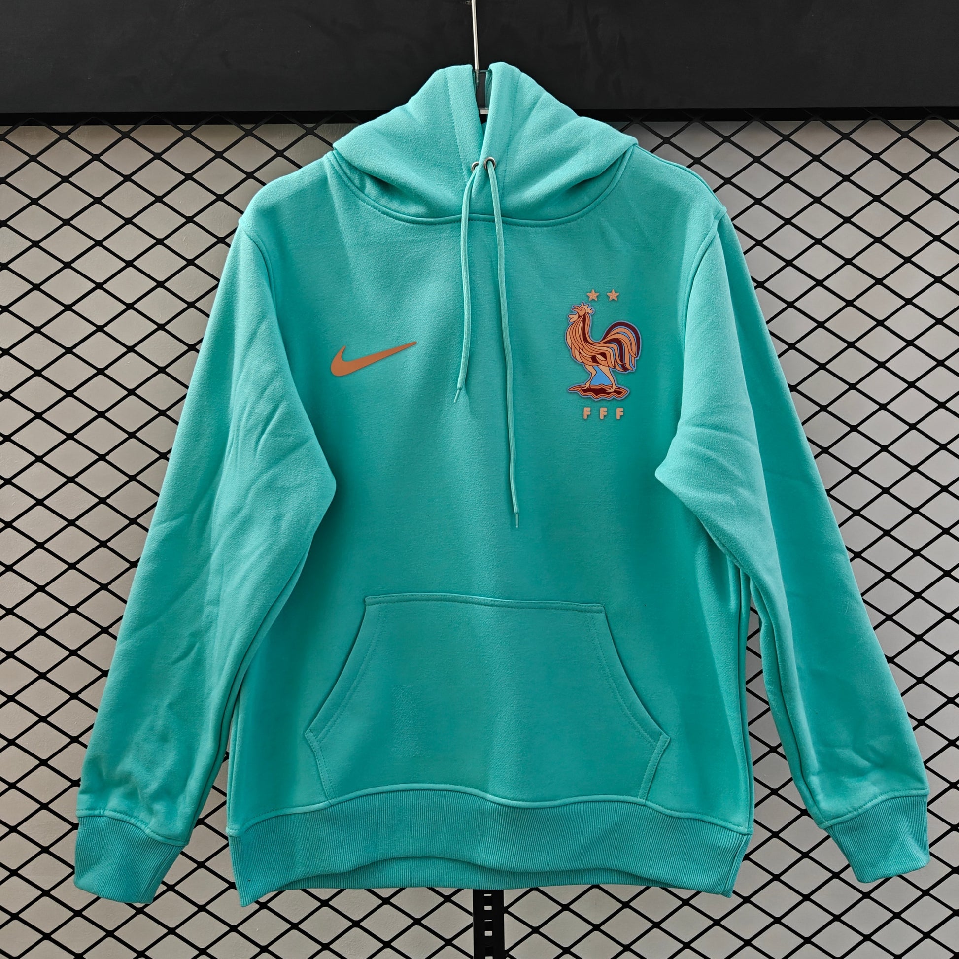 France Hoodie - Blue Cyan