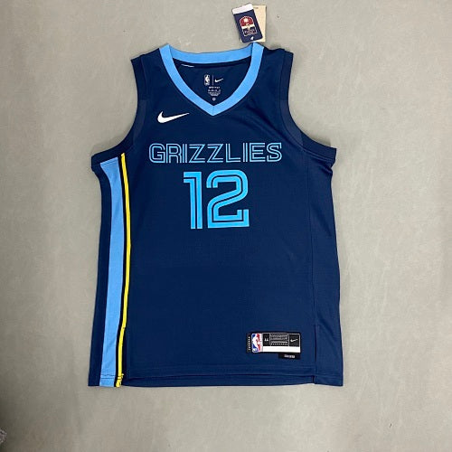 Season 23 Grizzlies Away Navy No. 12 Morant