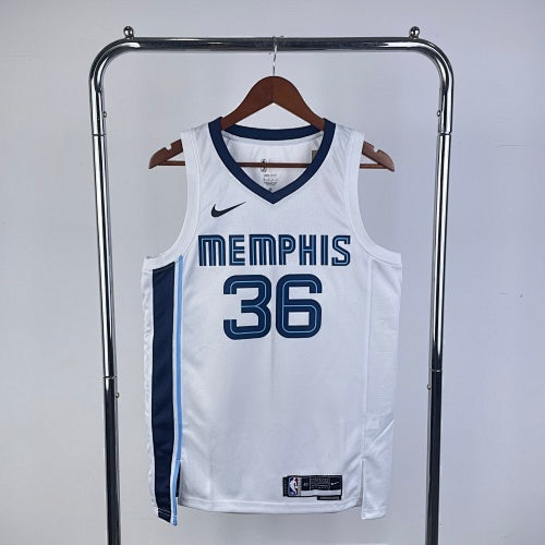 Season 23 Grizzlies Home White No. 36 Smart