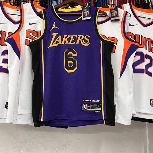 Season 23 Lakers Jordan Limited Purple No. 6 James