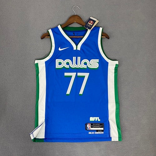 Season 23 Mavericks City Edition Blue No. 77 Doncic