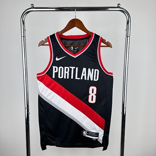 Season 23 Trail Blazers Away Black No. 8 Avdija