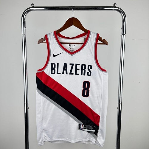 Season 23 Trail Blazers Home White No. 8 Avdija