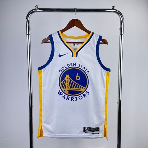 Season 23 Warriors V-neck White No. 6 Nick Young